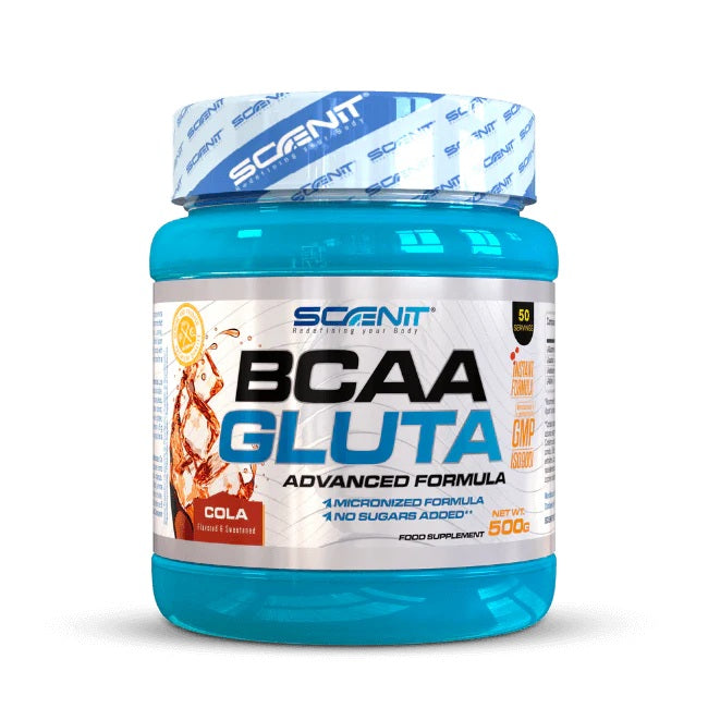 BCAA GLUTA (500 g and 1 kg) - Branched Chain Amino Acids powder, Cola