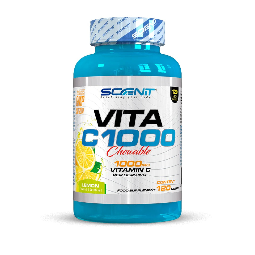 VITA C 1000 - 1000 mg Vitamin C in flavored chewable tablets Lemon