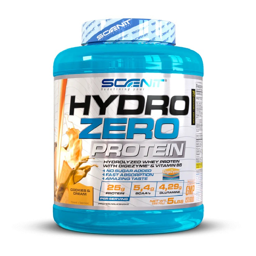 Hydro Zero Protein - Hydrolyzed protein - whey protein, cookies and cream