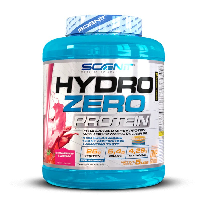 Hydro Zero Protein - Hydrolyzed protein - whey protein, strawberry and cream