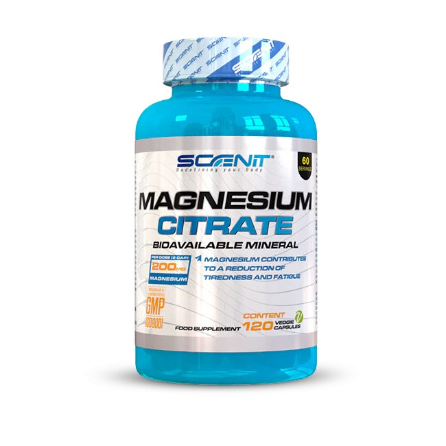 Magnesium Citrate - 200 mg of magnesium - For tiredness and fatigue