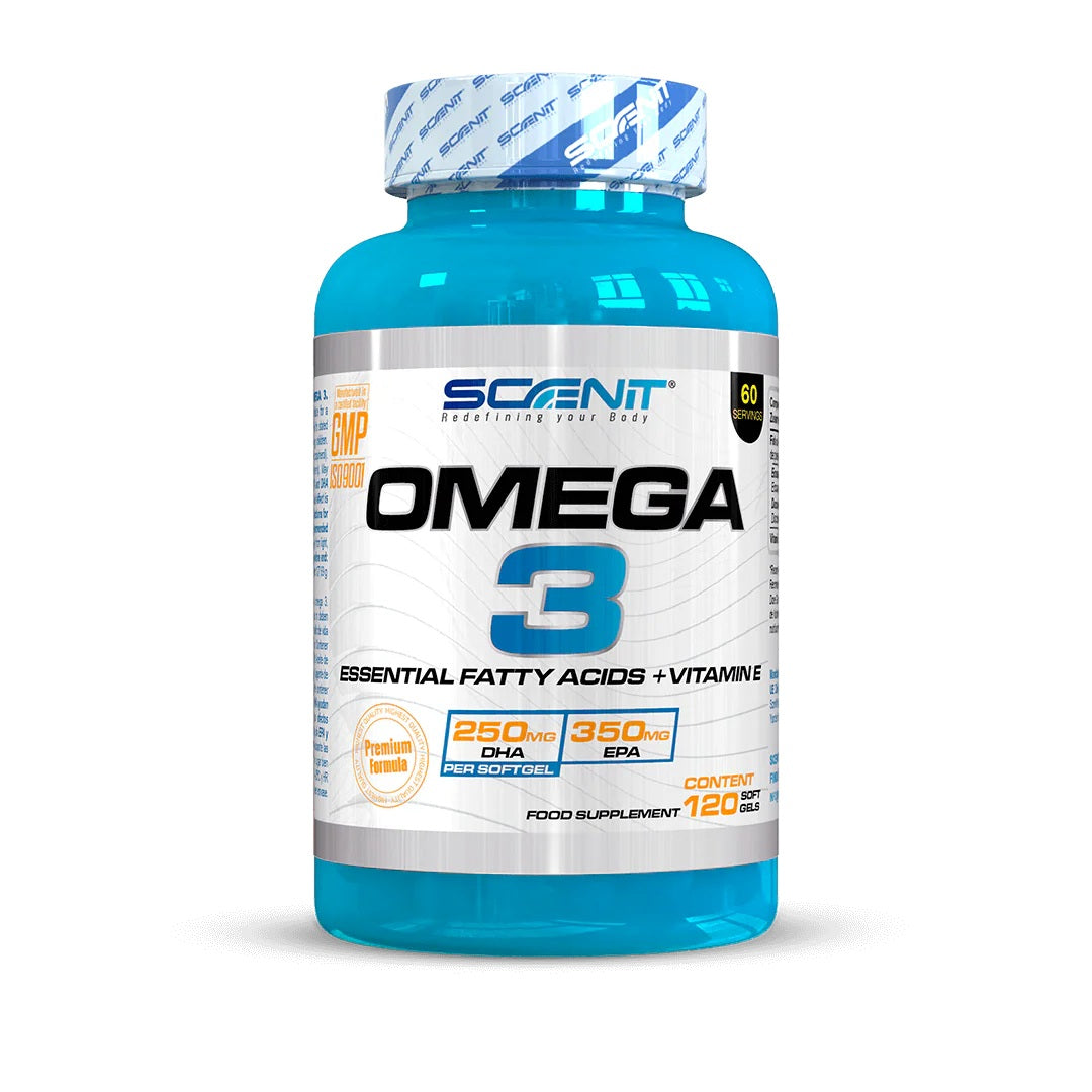 Premium Omega 3 + Vitamin E (2000 mg per serving) - 700 mg EPA, 500 mg DHA